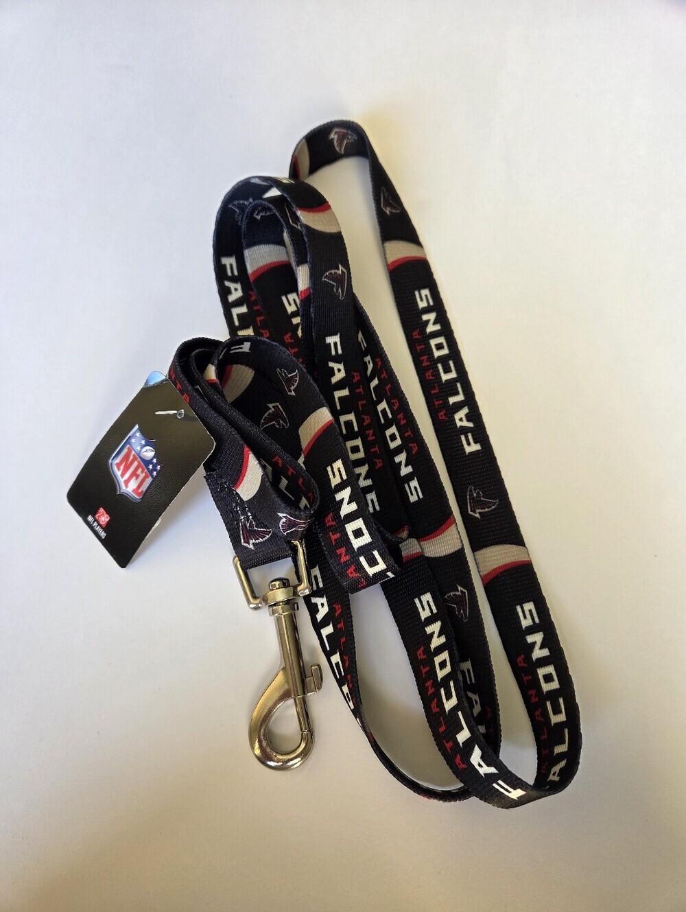 ATLANTA FALCONS Dog Leash NFL Pet Football NWT Black Red White 38.5"